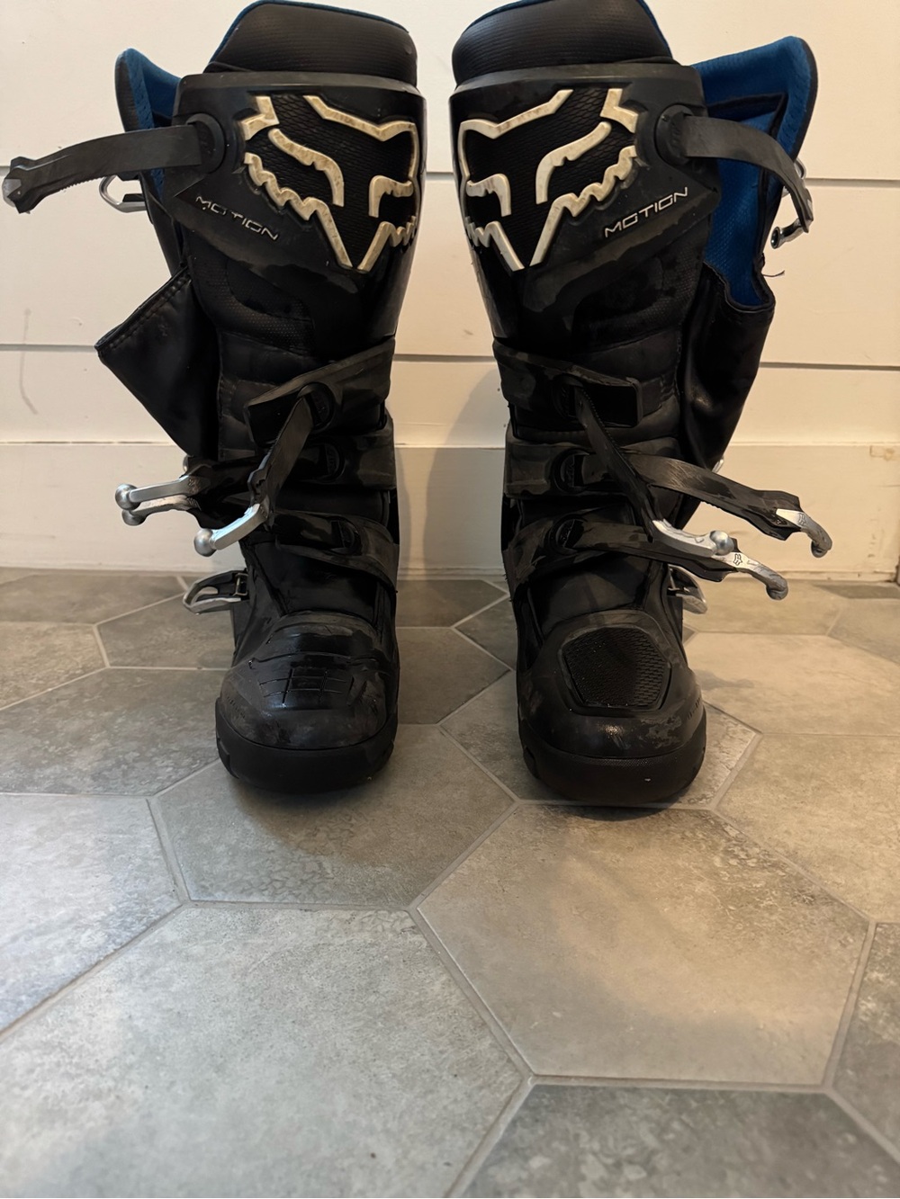Fox Men’s Black Motion Motocross Boots size 10.5
